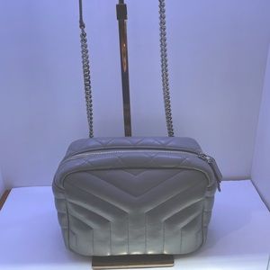 YSL quilted Monogram medium LouLou bowling bag .